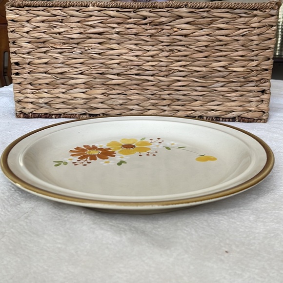 1970’s Andre Ponche Stonecrest 12” Round Plate Platter 215 Autumn Glory Pattern - Picture 6 of 7